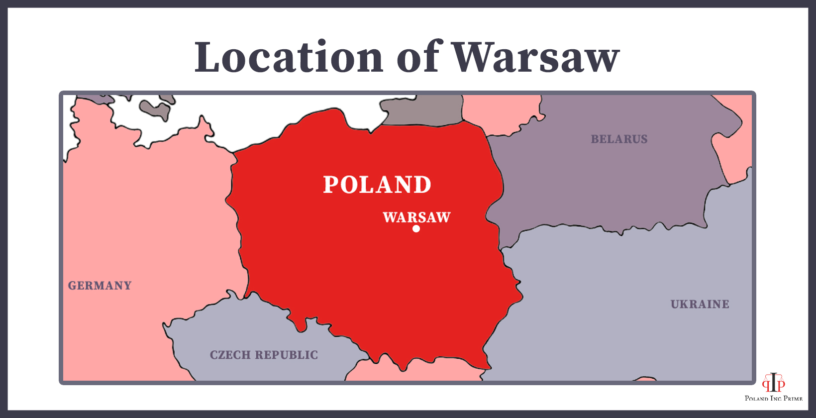 location of Warsaw and Poland